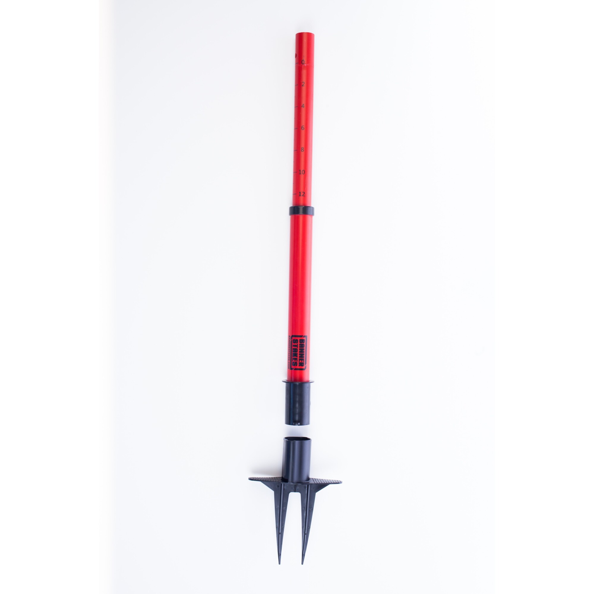Vestil Plastic Web Barrier Stake - 42in., Red, Telescoping, Model# WBS-S-42-RD